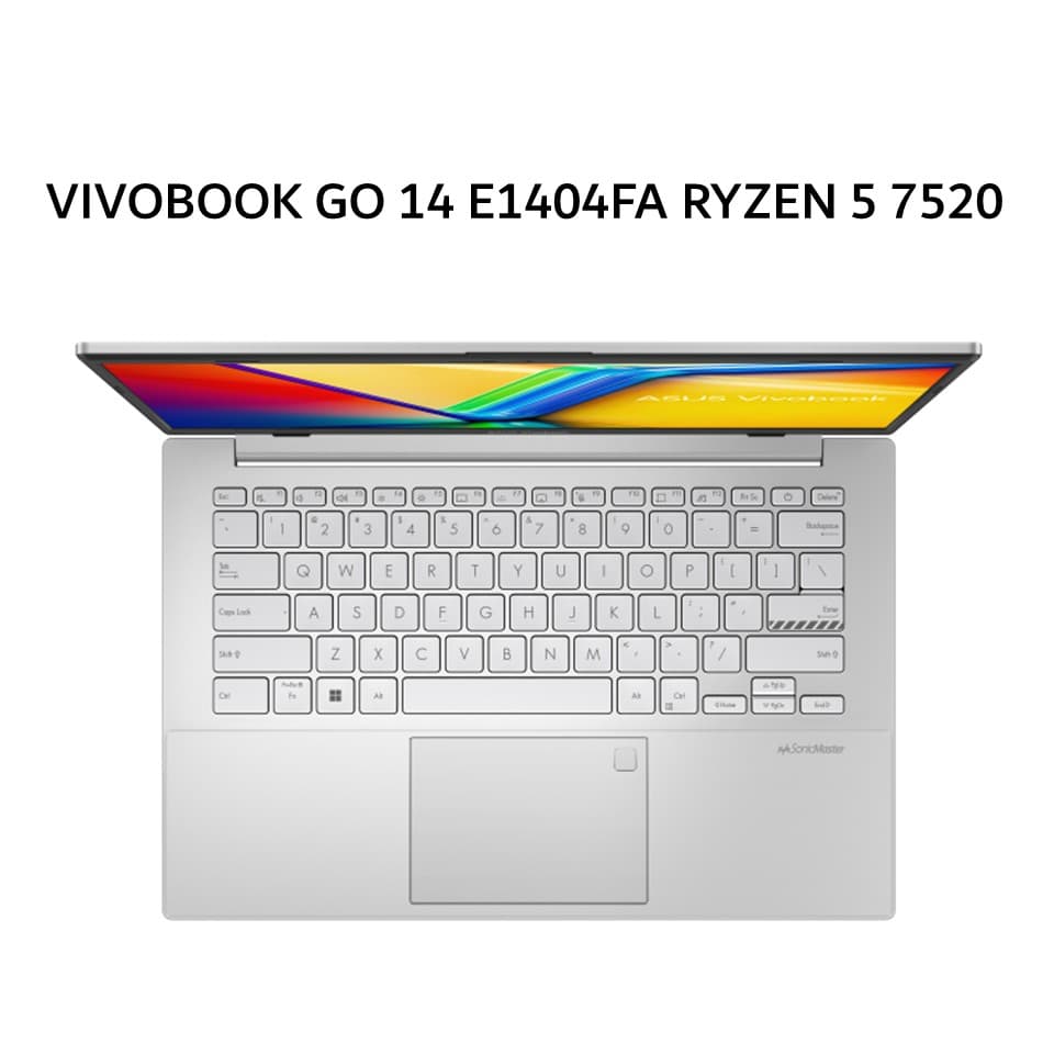 ASUS VIVOBOOK GO 14 E1404FA RYZEN 5 7520 16GB 512GB W11+OHS+M365B 14.0FHD VIPS SLV -VIPS5153M