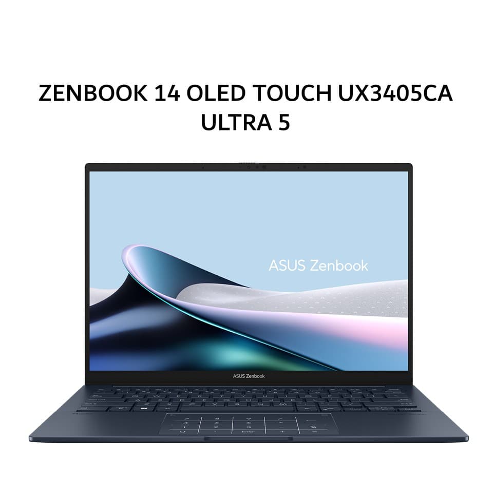 ASUS ZENBOOK 14 OLED TOUCH UX3405CA ULTRA 5 225H 16GB 1TB W11+OHS 14.0 2K EVO BLU 3Y -OLED5111TM