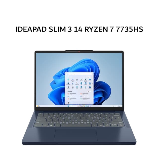 LENOVO IDEAPAD SLIM 3 14 RYZEN 7 7735HS 16GB 512GB W11+OHS+M365B 14.0WUXGA IPS 2 YPREM+2ADP BLU -5NID