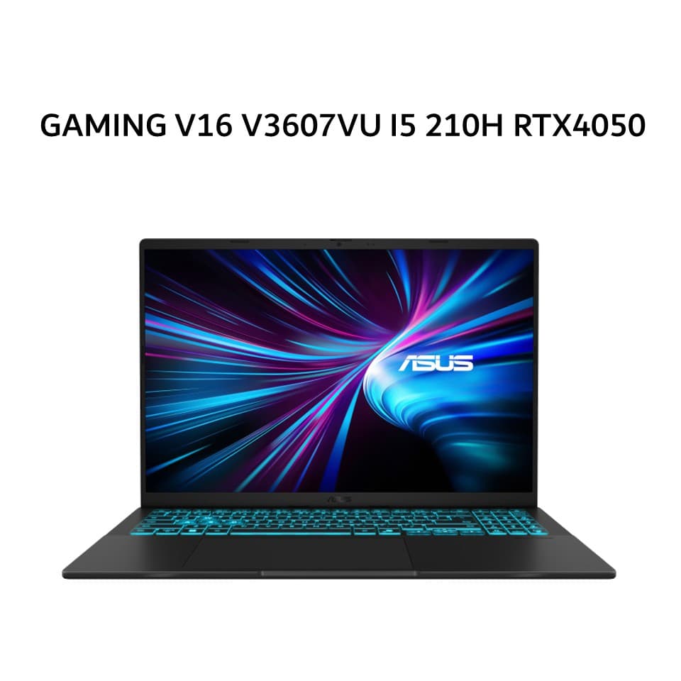 ASUS GAMING V16 V3607VU CORE 5 210H RTX4050 6GB/ 16GB 512GB W11+OHS 16.0WUXGA 144HZ BLK -I545B7T-HM