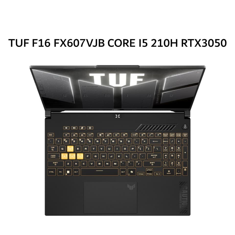 ASUS TUF F16 FX607VJB CORE I5 210H RTX3050 6GB/ 16GB 512GB W11+OHS+M365B 16.0WUXGA IPS 165HZ GRY -I535J6M-HM