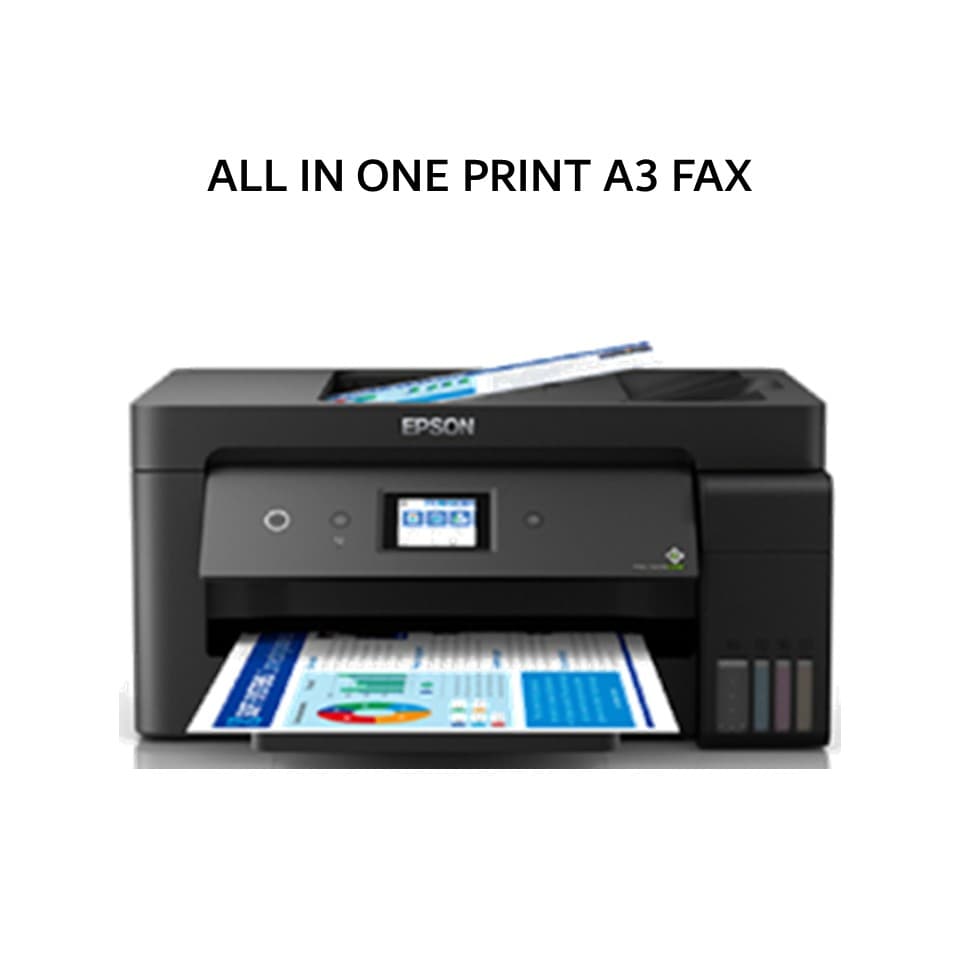 EPSON ALL IN ONE PRINT A3 FAX ADF WIFI ECOTANK L14150 2Y