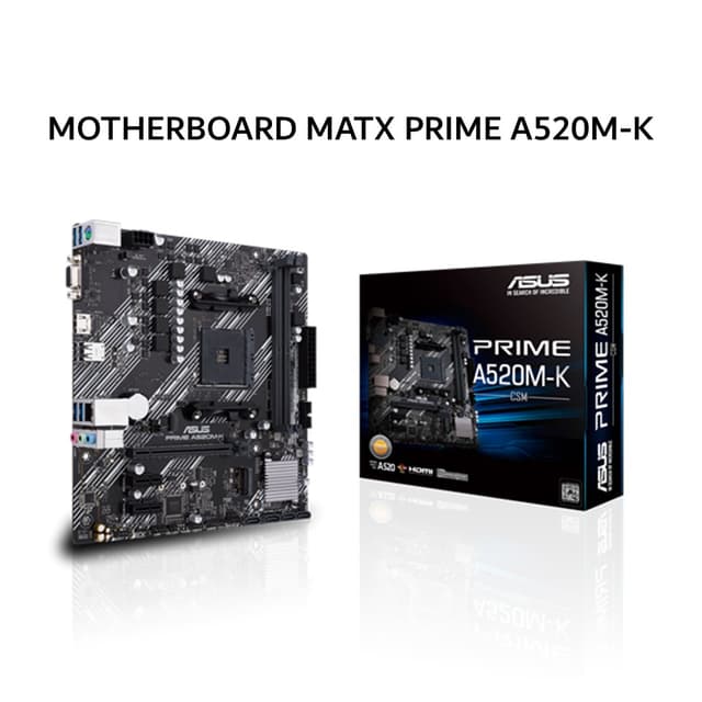 ASUS MOTHERBOARD MATX PRIME A520M-K DDR4 AM4 /AMD 3Y