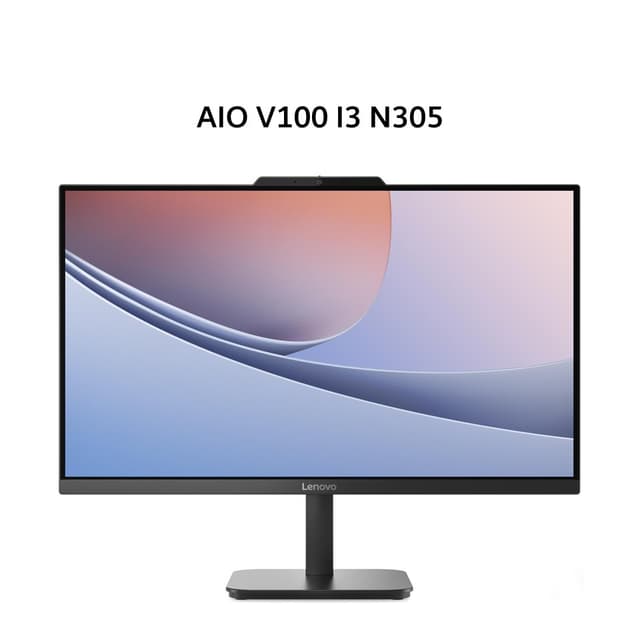 LENOVO AIO V100 I3 N305 8GB 512GB W11+OHS 23.8FHD IPS 3Y BLK -6RID