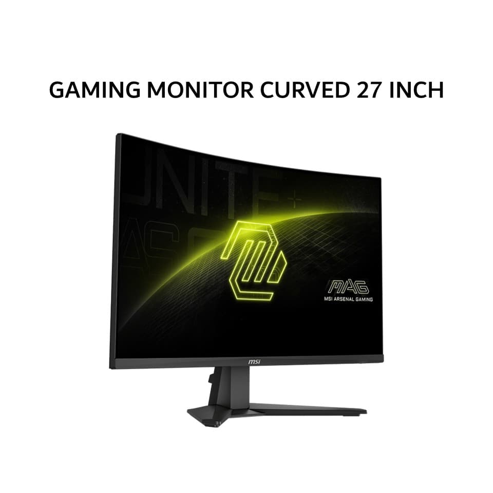 MSI GAMING MONITOR CURVED 27 INCH MAG 275CQF E18 / MAG275CQF E18 RAPID VA WQHD 2K 1440P 0.5MS 180HZ HDR 3Y