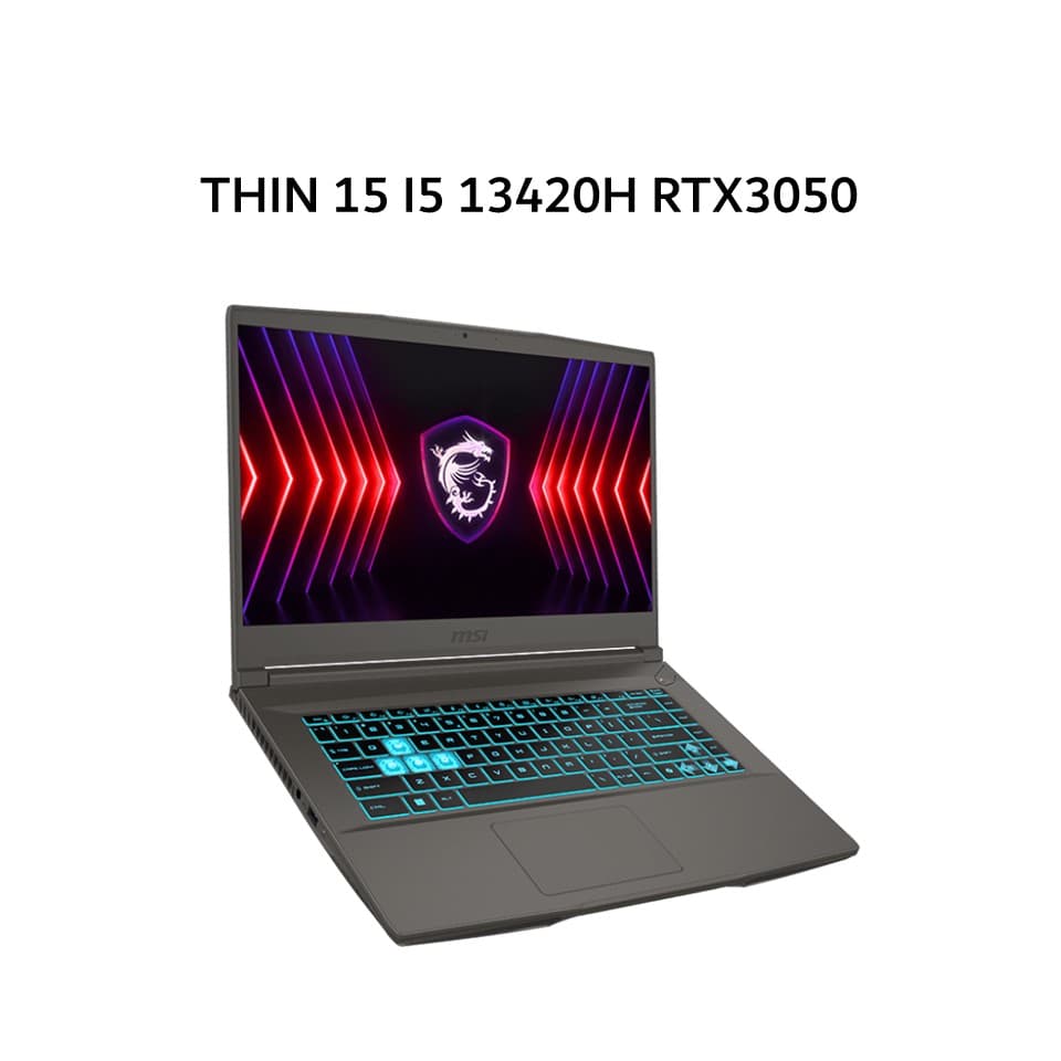 MSI THIN 15 I5 13420H RTX3050 4GB/ 8GB 512GB W11 15.6FHD 144HZ BLIT 2Y GRY -B13UC.3434