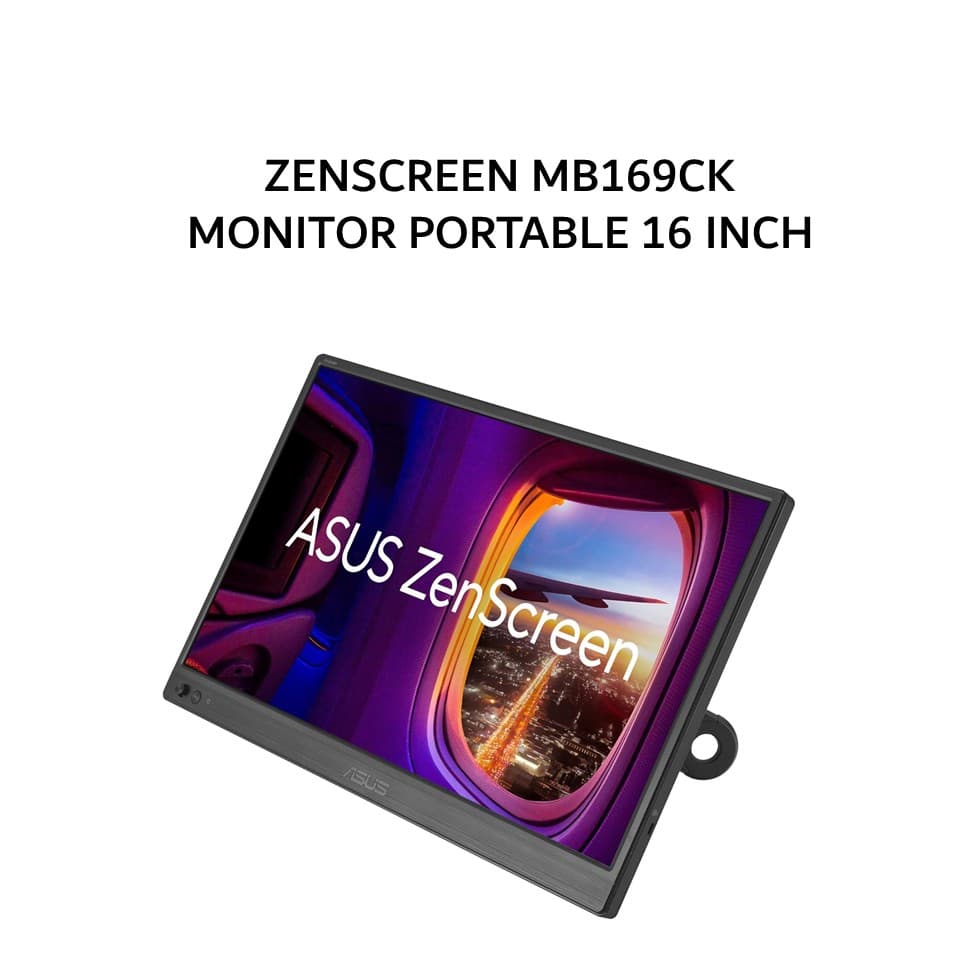 ASUS MONITOR PORTABLE 16 INCH ZENSCREEN MB169CK IPS FHD 1080P 5MS 60HZ DUAL USB-C 3Y