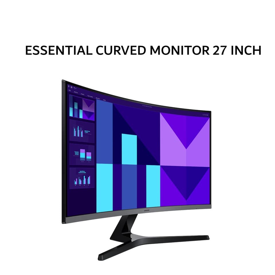 SAMSUNG MONITOR CURVED 27 INCH ESSENTIAL S3 S39GD IPS FHD 1080P 5MS 100HZ 1Y PART + 3Y SERVICE