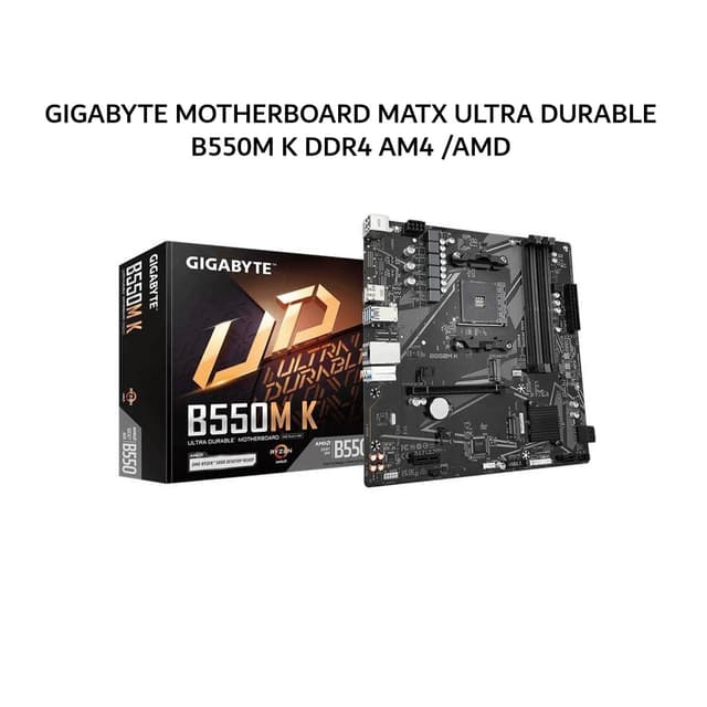 GIGABYTE MOTHERBOARD MATX ULTRA DURABLE B550M K DDR4 AM4 /AMD 3Y