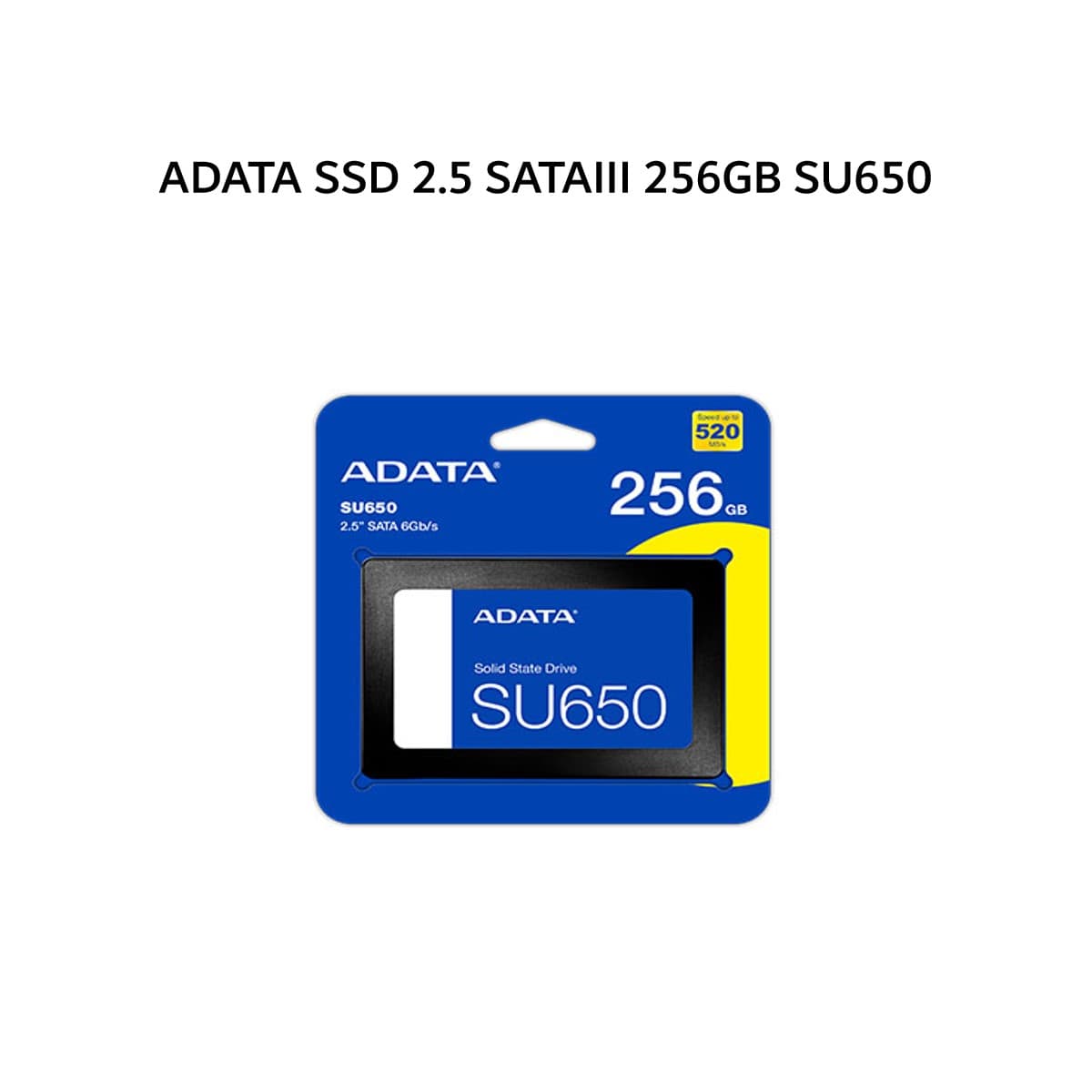 ADATA SSD 2.5 SATAIII 256GB SU650 3Y - UP TO 520 MB/S