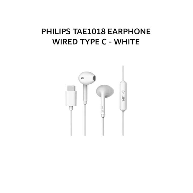 PHILIPS TAE1018 EARPHONE WIRED TYPE C - WHITE