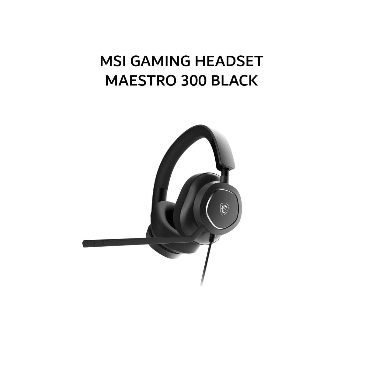 MSI GAMING HEADSET MAESTRO 300 (40MM NEODYMIUM + DETACHABLE MIC) BLACK 1Y