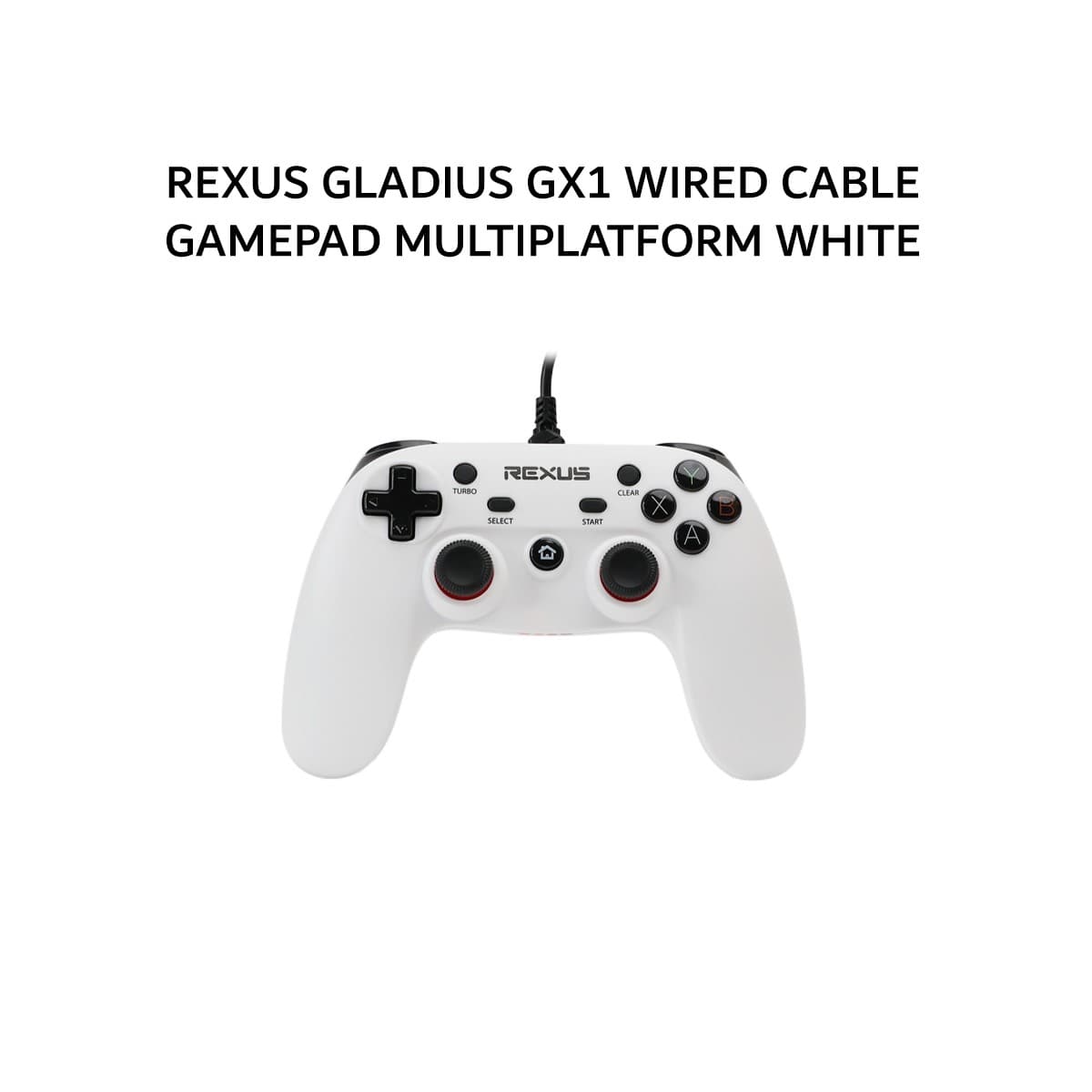 REXUS GLADIUS GX1 WIRED CABLE GAMEPAD MULTIPLATFORM WHITE