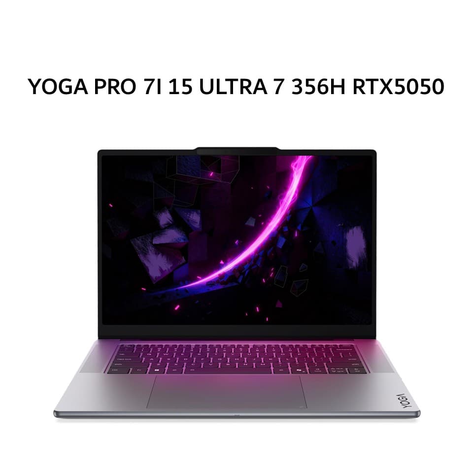 LENOVO YOGA PRO 7 AURA EDITION 15 ULTRA 7 356H RTX5050 8GB/ 32GB 1TB W11+OHS+M365B 15.3 2.5K OLED 165HZ PEN (BOX MOU+SLEE) 3Y+3ADP GRY -10ID