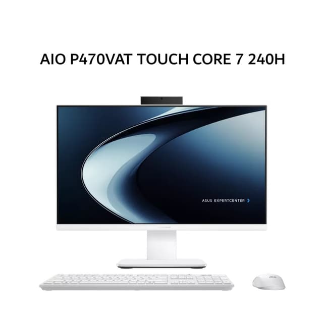 ASUS AIO P470VAT TOUCH CORE 7 240H 16GB 512GB W11+OHS+M365 27.0FHD 2Y WHT -W7152WS
