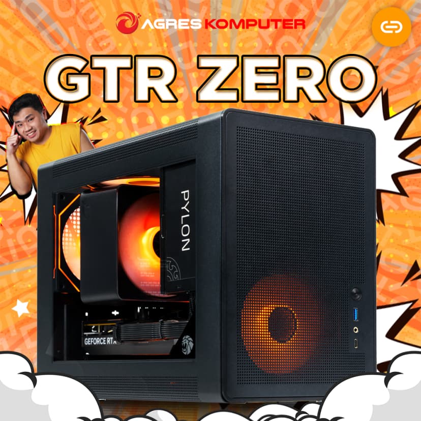 AGRES X GTID GTR ZERO RYZEN 7 5700X RTX 5060 8GB/ 16GB 1TB RAKITAN PC GAMING