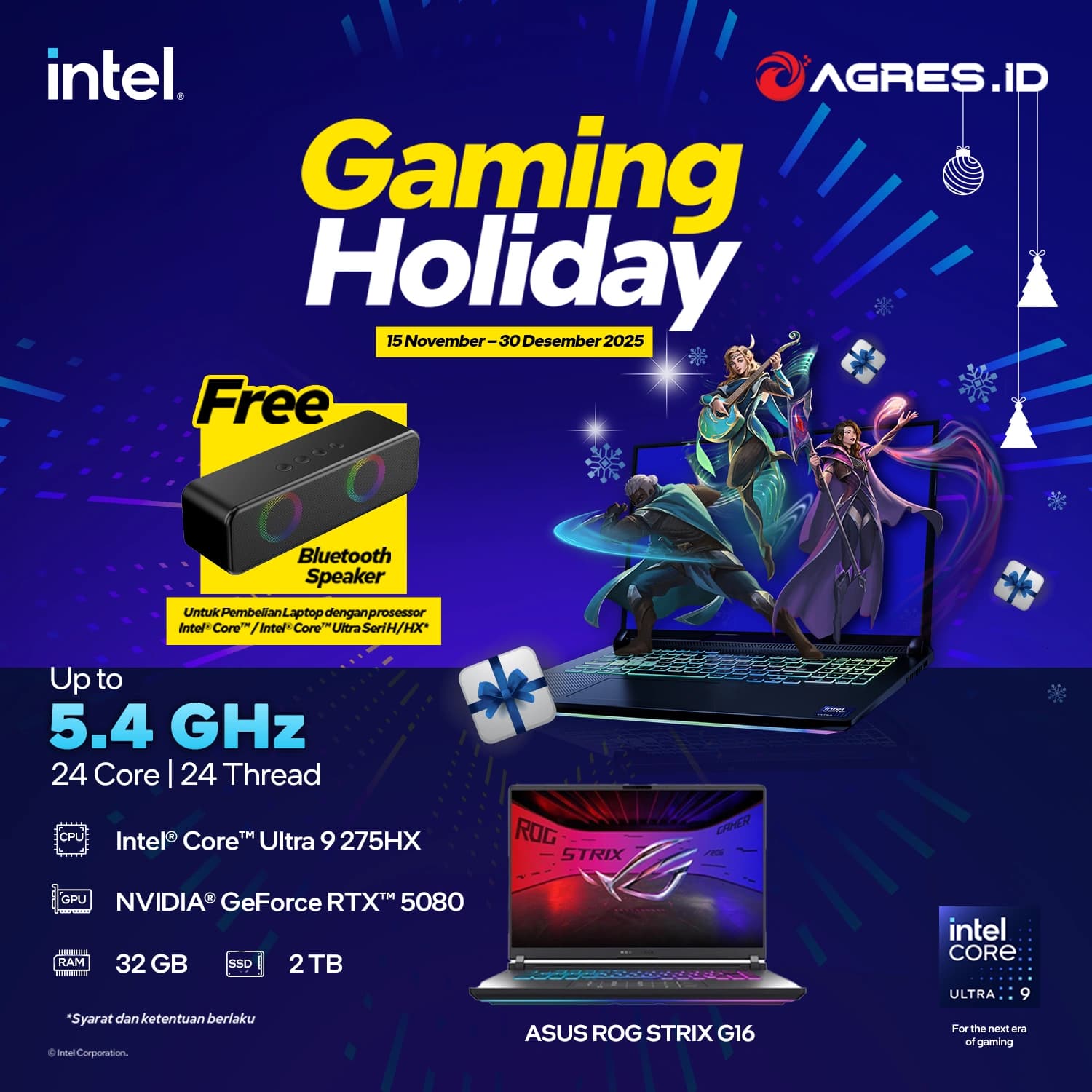 INTEL PROMO NOVEMBER ASUS ROG STRIX G16