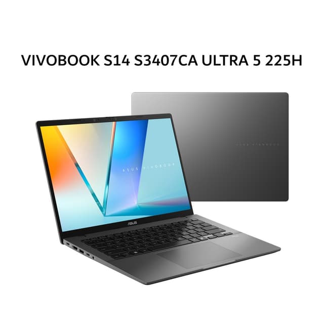 ASUS VIVOBOOK S14 S3407CA ULTRA 5 225H 16GB 1TB W11+OHS+M365B 14.WUXGA VIPS GRY 3Y -VIPS5111M