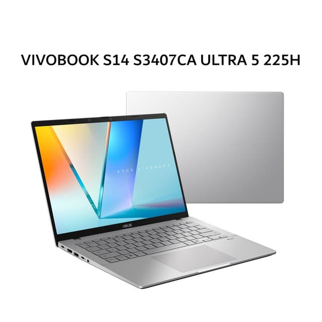 ASUS VIVOBOOK S14 S3407CA ULTRA 5 225H 16GB 1TB W11+OHS+M365B 14.0WUXGA VIPS SLV 3Y -VIPS5112M