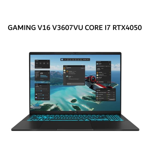 ASUS GAMING V16 V3607VU CORE I7 240H RTX4050 6GB/ 16GB 512GB W11+OHS+M365B 16.0WUXGA 144HZ BLK -I745B7T-HM