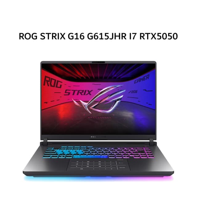ASUS ROG STRIX G16 G615JHR I7 14650HX RTX5050 8GB/ 16GB 512GB W11+OHS+M365B 16.0 ROG NEBULA WQXGA 240HZ (BOX MOU) GRY -I7N55C6G-HM