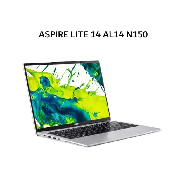 ACER ASPIRE LITE 14 AL14 N150 8GB 256GB W11+OHS+M365B 14.0WUXGA SLV -32P.C8PX