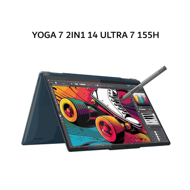 LENOVO YOGA 7 2IN1 14 ULTRA 7 155H 16GB 1TB W11+OHS+M365B 14.0 2.8K OLED 120HZ PEN 3Y PREM+3ADP TEAL -GGID