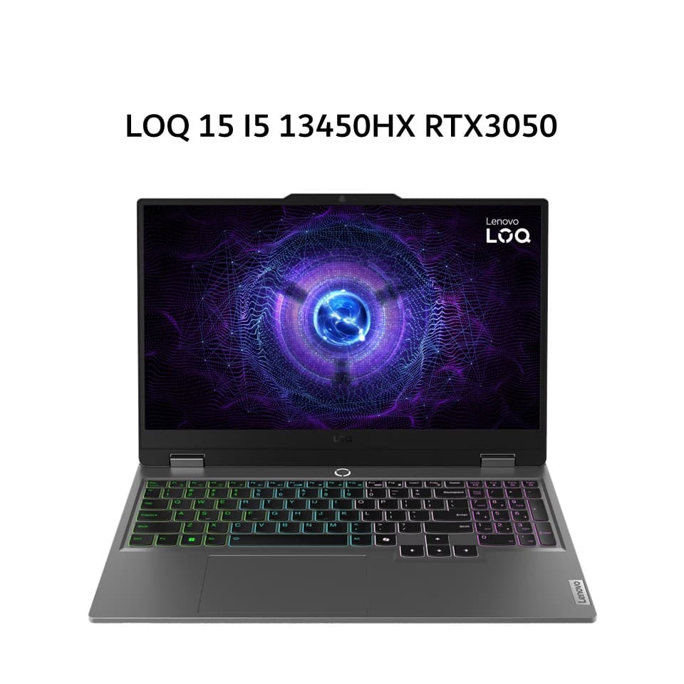 LENOVO LOQ 15 I5 13450HX RTX3050 6GB/ 16GB 512GB W11+OHS+M365B 15.6FHD 144HZ 100SRGB 4ZRGB 2Y PREM+2ADP GRY -ASID