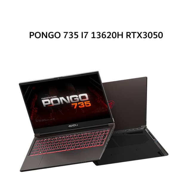 AXIOO PONGO 735 I7 13620H RTX3050 6GB/ 16GB 512GB DOS 15.6FHD 144HZ IPS RGB 3Y GRY