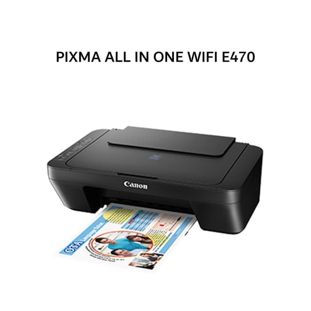 CANON PIXMA AIO WIFI TR E470 BLACK 2Y