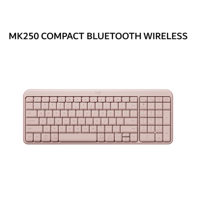 LOGITECH MK250 COMPACT BLUETOOTH WIRELESS - ROSE