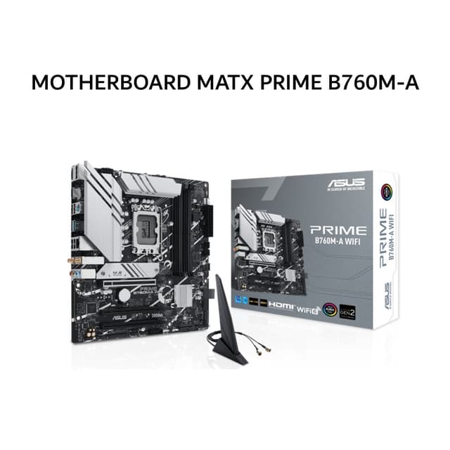 ASUS MOTHERBOARD MATX PRIME B760M-A WIFI 6 DDR4 LGA1700 /INTEL 3Y