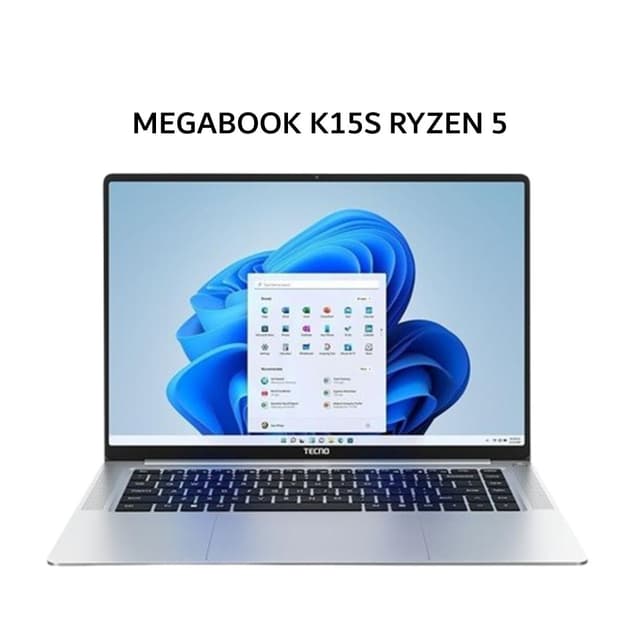 TECNO MEGABOOK K15S RYZEN 5 7430 8GB 512GB W11 15.6 FHD IPS 2Y SLV