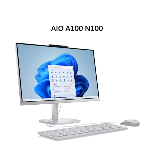 LENOVO AIO A100 N100 8GB 512GB W11+OHS 23.8FHD 1Y CLOUD GREY -5BID