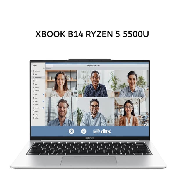 INFINIX XBOOK B14 RYZEN 5 5500 8GB 256GB W11 14.0WUXGA IPS 2Y SLV