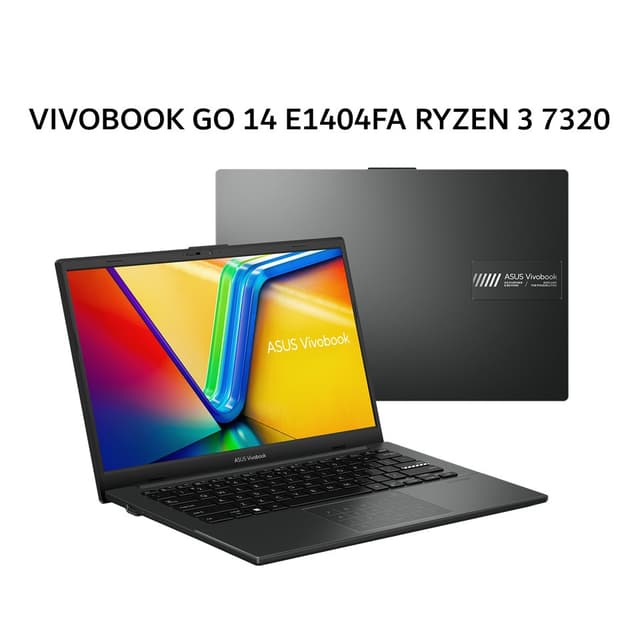 ASUS VIVOBOOK GO 14 E1404FA RYZEN 3 7320 8GB 512GB W11+OHS+M365B 14.0FHD VIPS BLK -VIPS3851M