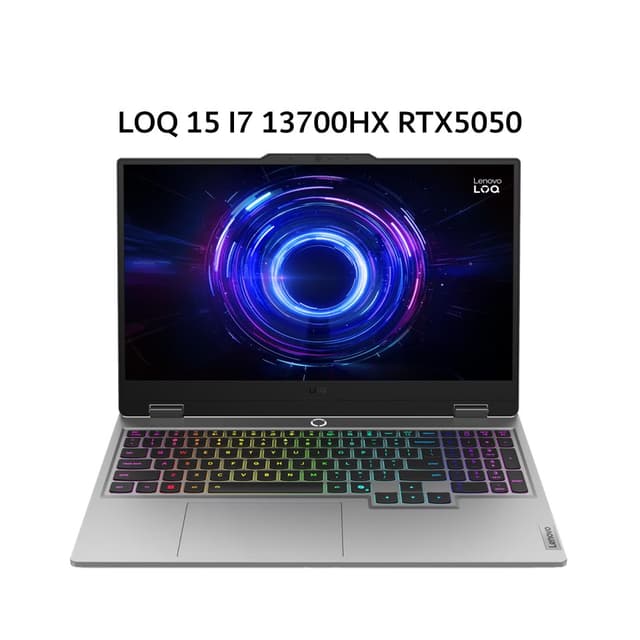 LENOVO LOQ 15 I7 13700HX RTX5050 8GB/ 16GB 512GB W11+OHS+M365B 15.6FHD 144HZ 100SRGB 24ZRGB 2Y PREM+2ADP GRY -QDID