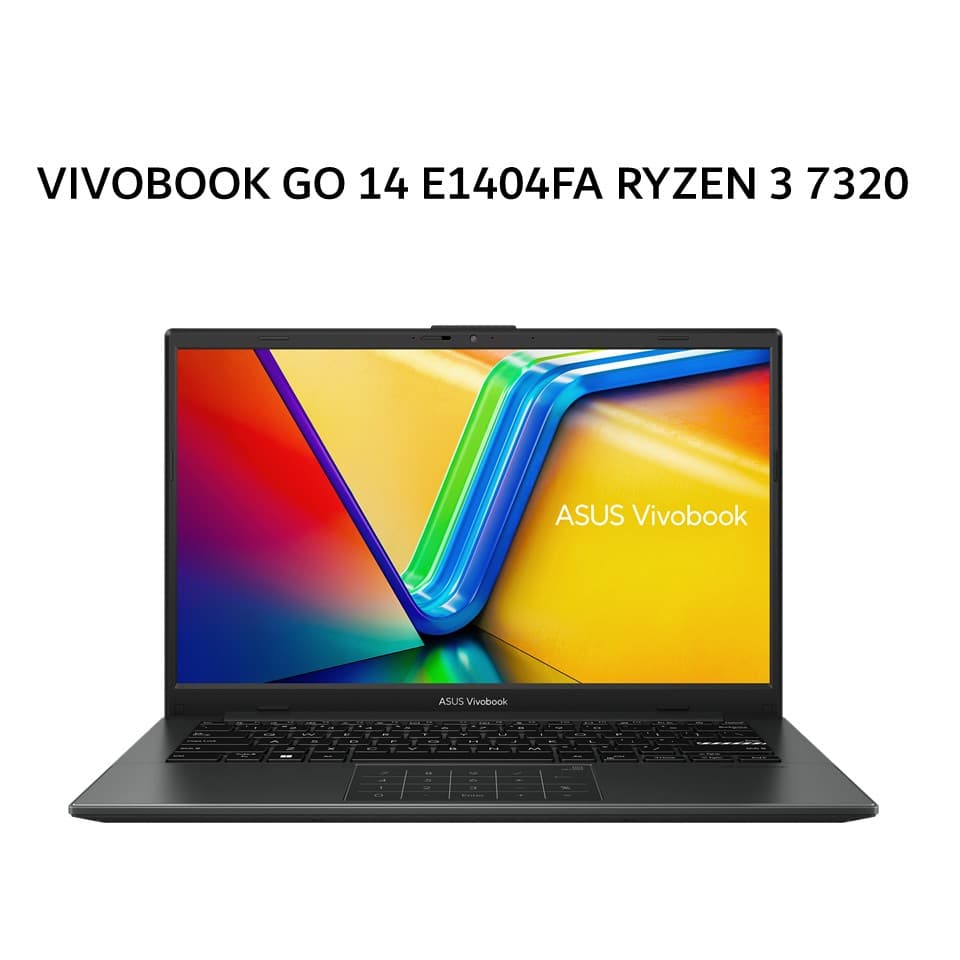 ASUS VIVOBOOK GO 14 E1404FA RYZEN 3 7320 8GB 256GB W11+OHS 14.0FHD BLK -FHD321