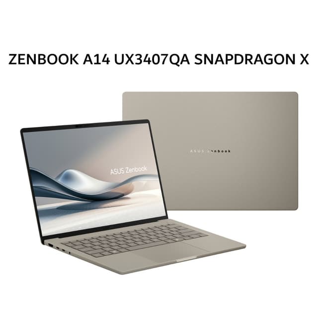 ASUS ZENBOOK A14 UX3407QA SNAPDRAGON X X126100 16GB 1TB W11+OHS+O356 14.0WUXGA IPS BEIGE -IPSP111M