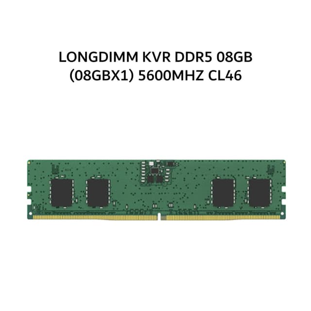 KINGSTON RAM KVR LONGDIMM DDR5 08GB (08GBX1) 5600MHZ