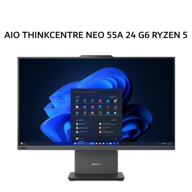 LENOVO AIO THINKCENTRE NEO 55A 24 G6 RYZEN 5 220 8GB 512GB W11 23.8FHD IPS 3Y GRY -0BID