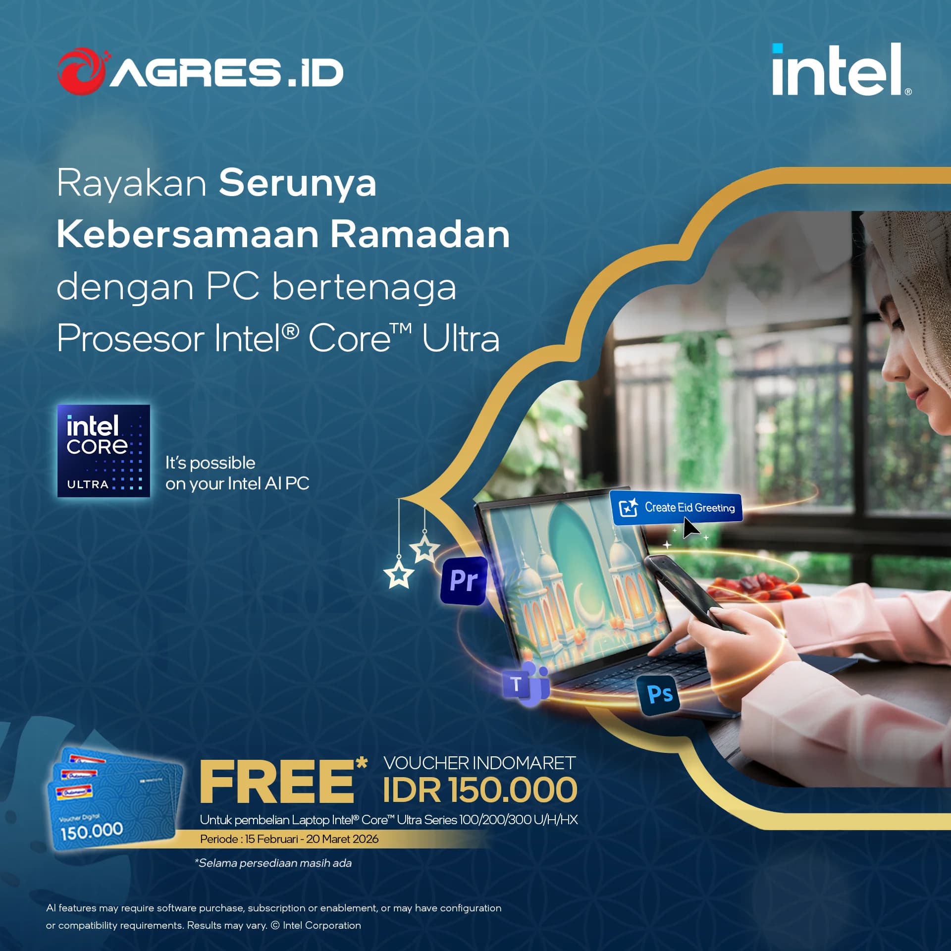 (NAIKIN TGL 15 FEB) PROMO RAMADHAN (FREE VOUCHER INDOMARET 150K)*