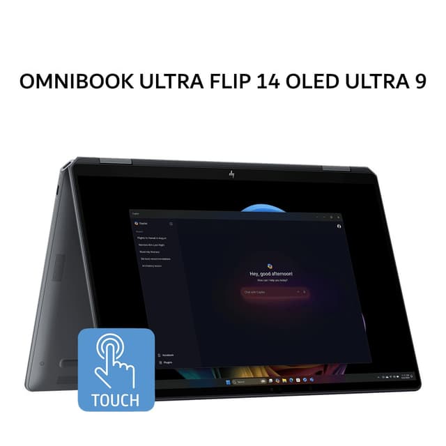 HP OMNIBOOK ULTRA FLIP 14 OLED ULTRA 9 288V 32GB 2TB W11+OHS 14.0 2.8K VRR 120HZ 2Y+2ADP 2IN1 EVO GRY -FH0334TU