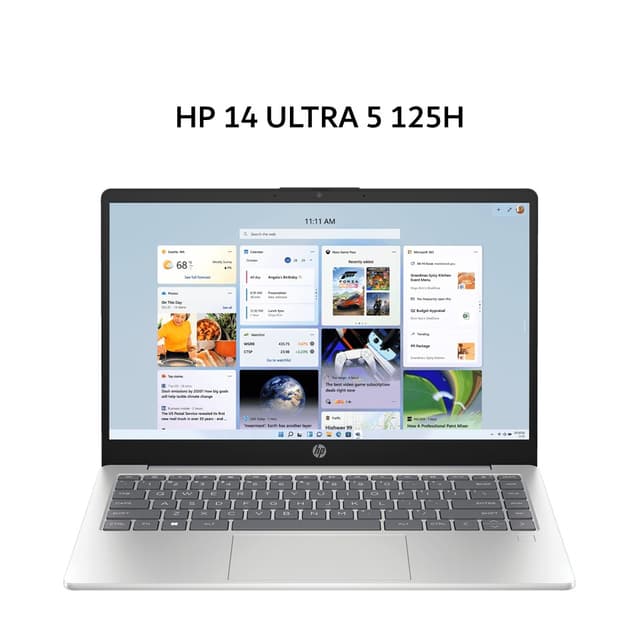 HP 14 ULTRA 5 125H 16GB 512GB W11+OHS+M365B 14.0FHD IPS BLIT 2Y SLV -EP1188TU