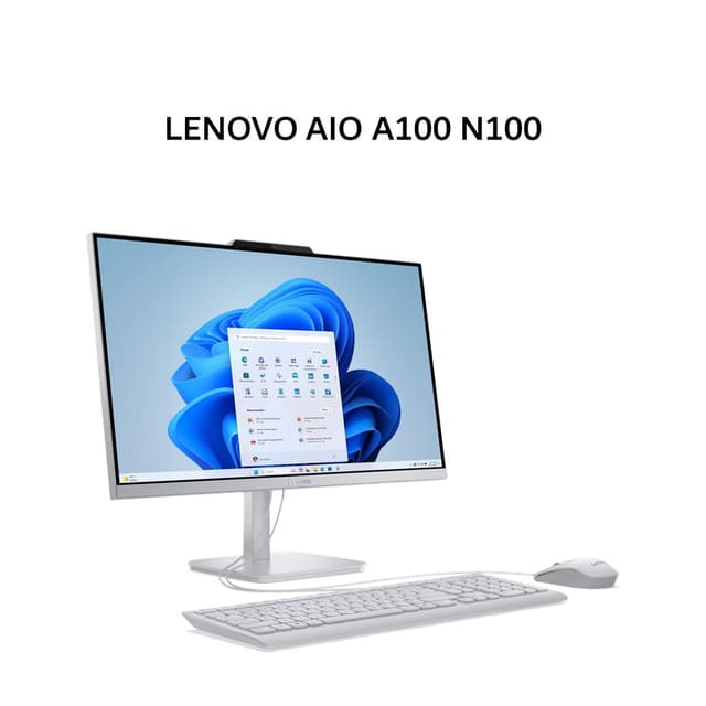 LENOVO AIO A100 N100 8GB 512GB W11 23.8FHD IPS 1Y GRY -10ID