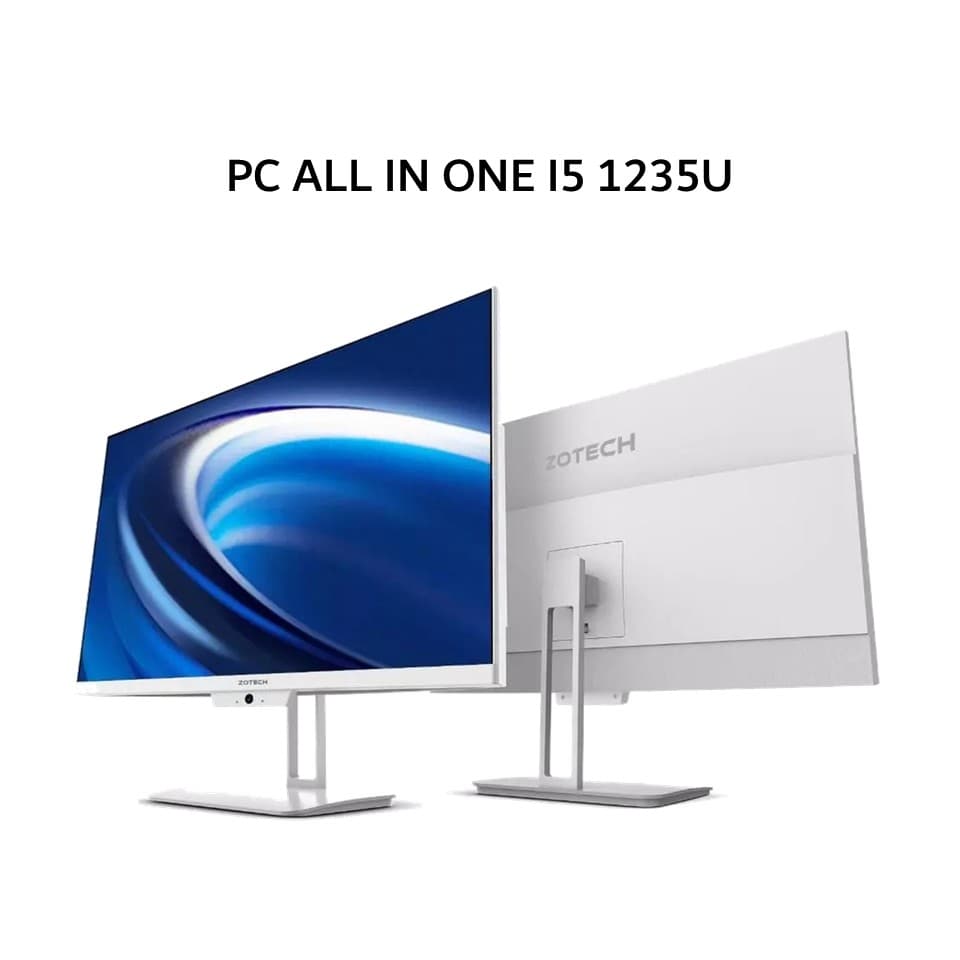 ZOTECH PC ALL IN ONE I3 1215U 8GB 512GB DOS 23.8FHD 1YEAR WHITE