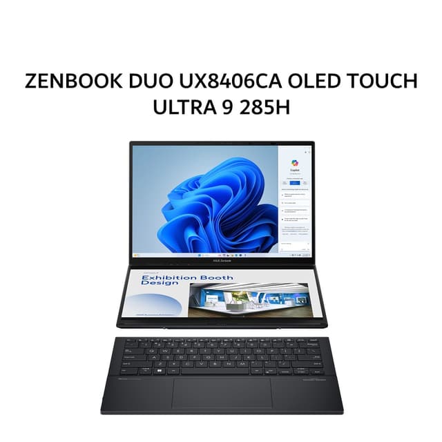 ASUS ZENBOOK DUO UX8406CA OLED TOUCH ULTRA 9 285H 32GB 1TB W11+OHS DUAL 14.0 3K+FHD 120HZ PEN GRY 3Y -OLED9311TM
