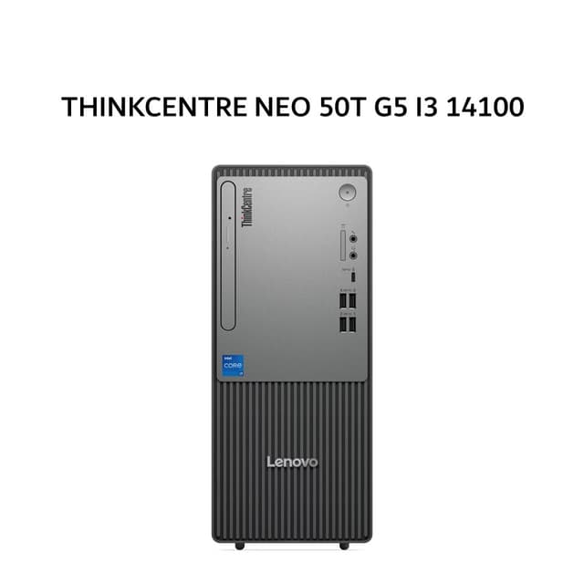LENOVO THINKCENTRE NEO 50T G5 I3 14100 8GB 512GB W11+OHS 3Y BLK + MONITOR 21.5