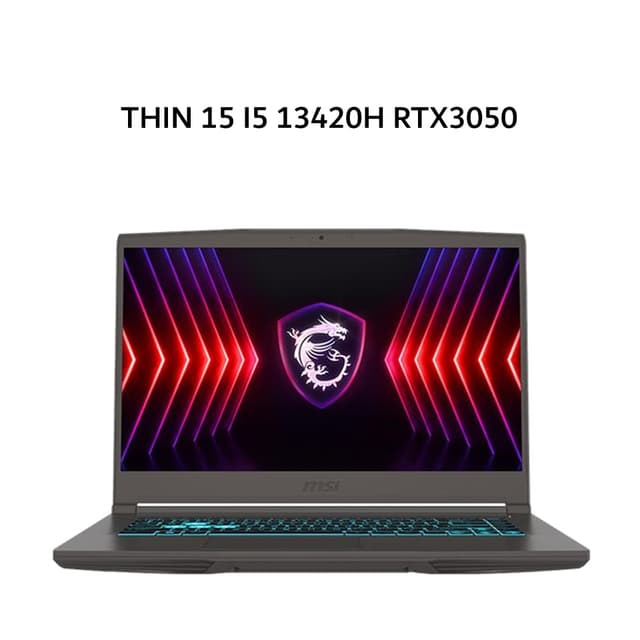 MSI THIN 15 I5 13420H RTX3050 4GB/ 8GB 512GB W11 15.6FHD 144HZ BLIT 2Y GRY -B13UC.3434