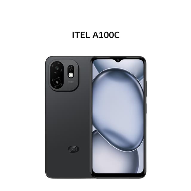 ITEL A100C 4GB 64GB PURE BLACK (BOX CHA + SCR)